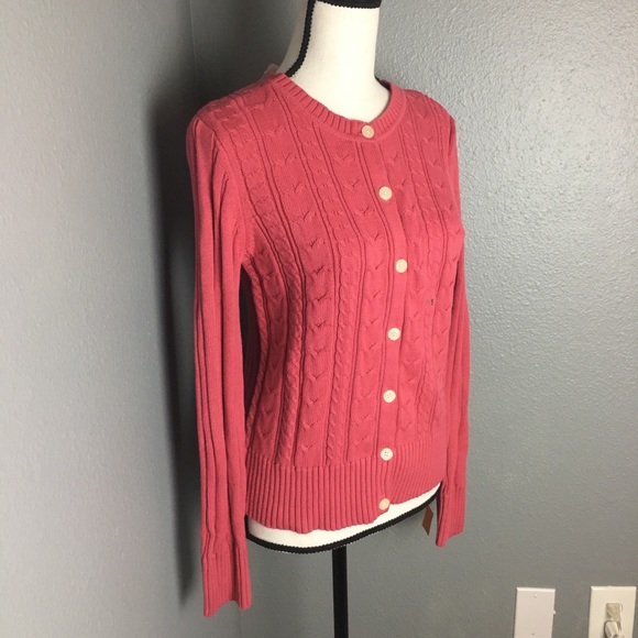Van Heusen Raspberry Knit Sweater S - Picture 2 of 6